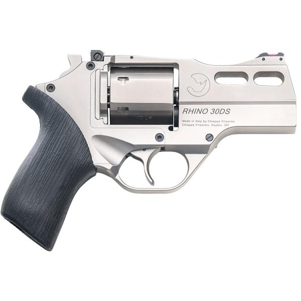 https3A2F2Fmedia.chattanoogashooting.com2Fimages2Fproduct2FCH3403412FCH340341-1.jpg Chiappa Rhino 30DS Handgun 10mm 6rd Capacity 3" Barrel Nickel Black with 3 Moon Clips