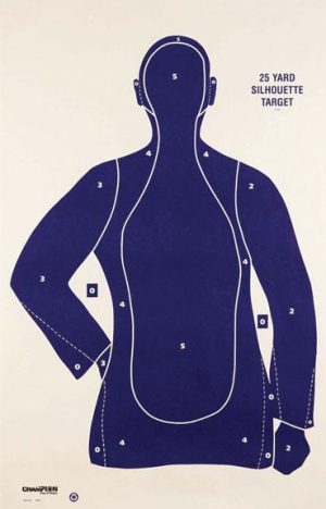 https3A2F2Fmedia.chattanoogashooting.com2Fimages2Fproduct2FCM457592FCM45759.jpg Champion LE Targets B21-E 25 yd. Police Silhouette Target -100/Pack