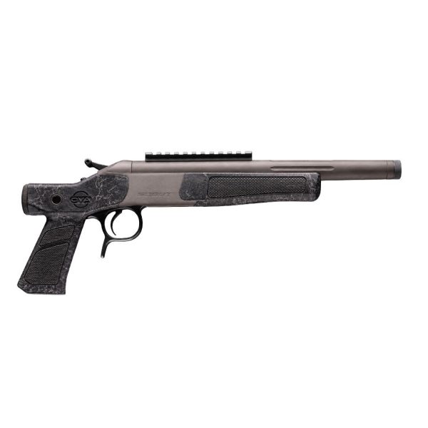 https3A2F2Fmedia.chattanoogashooting.com2Fimages2Fproduct2FCVCP802CSS2FCP806CSS1.jpg CVA Scout XP Pistol .300 Blackout Single Shot 11.5" Threaded Tungsten Barrel Black Web Furniture CSSI Exclusive