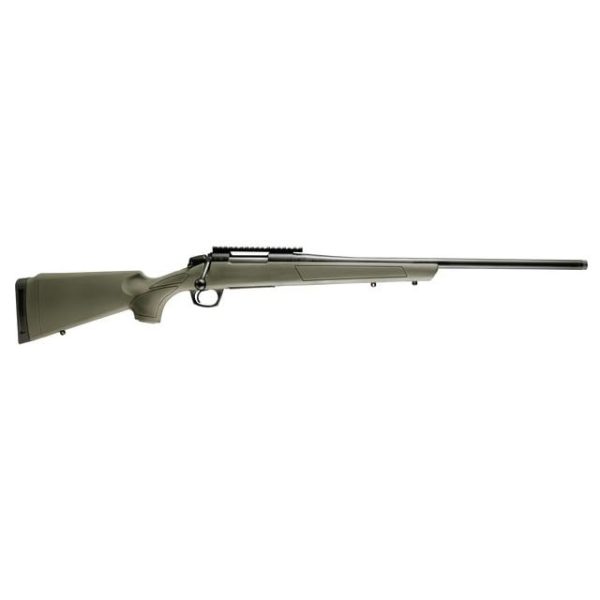 CVA Cascade Rifle 7mm Rem Mag 3rd Capacity 24" Threaded Cerakote Black Barrel OD Green Stock 0 MOA Pic Rail