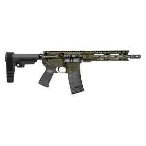 https3A2F2Fmedia.chattanoogashooting.com2Fimages2Fproduct2FDB1916B1012FDB1916B1011.jpg Diamondback DB15 Pistol .300 Blackout 30rd Magazine(1) 10" Barrel 9" M-LOK Rail SBA3 Brace OD Green