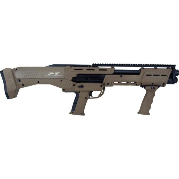 https3A2F2Fmedia.chattanoogashooting.com2Fimages2Fproduct2FDFDP12FDEGENII2FDFDP12FDEGENII-1.jpg Standard Manufacturing DP12 GEN II Shotgun 12 ga 3" Chamber 14rd Magazine 18.5" Barrel FDE