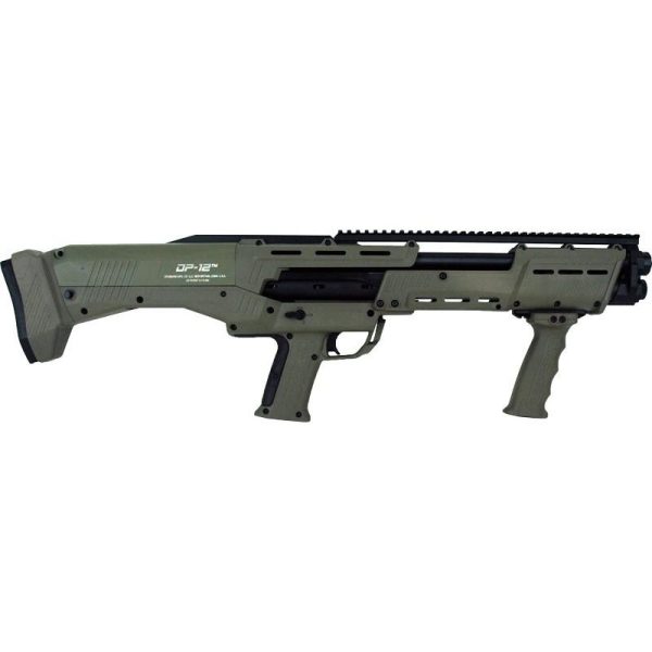 https3A2F2Fmedia.chattanoogashooting.com2Fimages2Fproduct2FDFDP12ODGGENII2FDFDP12ODGGENII-1.jpg Standard Manufacturing DP12 GEN II Shotgun 12 ga 3" Chamber 14rd Magazine 18.5" Barrel OD Green
