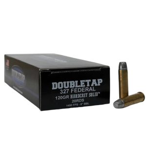 https3A2F2Fmedia.chattanoogashooting.com2Fimages2Fproduct2FDT327F120HC2FDT327F120HC.jpg Double Tap Hardcast Solid Handgun Ammunition .327 Fed Mag 120gr WFNGC 1250 fps 20/ct