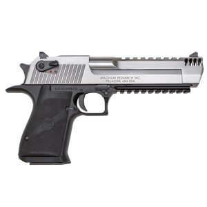 https3A2F2Fmedia.chattanoogashooting.com2Fimages2Fproduct2FDXDE44ASIMB2FDXDE44ASIMB-1.jpg Magnum Research Desert Eagle Mark XIX Handgun .44 Mag 8rd Magazines (2) 6" Barrel Black with Silver Slide