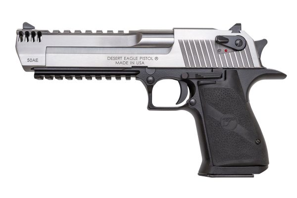 https3A2F2Fmedia.chattanoogashooting.com2Fimages2Fproduct2FDXDE50ASIMB2FDE50ASIMB-L.jpg DESERT EAGLE .50AE 6" PISTOL 7RD MARK XIX BLACK ALUM FRAME STS SLIDE
