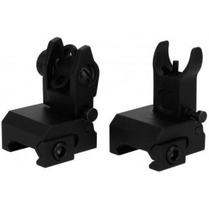 https3A2F2Fmedia.chattanoogashooting.com2Fimages2Fproduct2FEFIS0012FEFIS001.jpg TacFire AR Front & Rear Flip Up Iron Sights