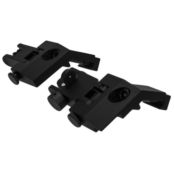 https3A2F2Fmedia.chattanoogashooting.com2Fimages2Fproduct2FEFIS0032FEFIS003.jpg TacFire AR Front & Rear 45 Degree Flip Up Spring Loaded Sights