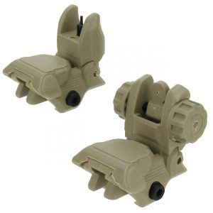 https3A2F2Fmedia.chattanoogashooting.com2Fimages2Fproduct2FEFIS008T2FEFIS008T1.jpg TacFire AR-15 45 Same Plane/Low Profile Pop Up Sights Tan