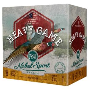 https3A2F2Fmedia.chattanoogashooting.com2Fimages2Fproduct2FEPANSH2062FEPANSH206-1.jpg Nobel Sport Heavy Game Shotshells 20 ga 2-3/4" 1 oz 1165 fps #6 25/ct