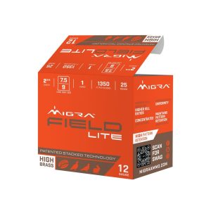 https3A2F2Fmedia.chattanoogashooting.com2Fimages2Fproduct2FERM12LF7592FERM12LF7591.jpg Migra Field Lite Stacked Shotshells 12ga 2-3/4" 1oz 1300 fps #7.5 & #9 25/ct