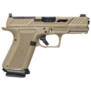https3A2F2Fmedia.chattanoogashooting.com2Fimages2Fproduct2FEVSS1052CA2FEVSS1052CA2.jpg Shadow Systems CA Compliant MR920 Handgun 9mm Luger 10rd Magazine(2) 4" Spiral Black Barrel FDE Grip/Slide
