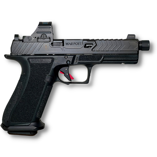 https3A2F2Fmedia.chattanoogashooting.com2Fimages2Fproduct2FEVSS2075H2FEVSS2075H.png Shadow Systems DR920 WAR Poet Handgun 9mm Luger 17rd Magazines(2) 5" Fluted Threaded Barrel w/Holosun 507C