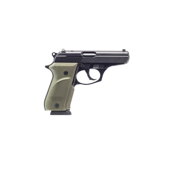 https3A2F2Fmedia.chattanoogashooting.com2Fimages2Fproduct2FEWT380PMC2FEWT380PMC_1.jpg Bersa Thunder 380 Combat Plus Handgun .380 Auto 15rd Magazines(2) 3.5" Barrel Black Finish Green Grips