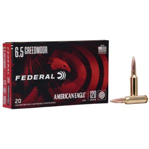 https3A2F2Fmedia.chattanoogashooting.com2Fimages2Fproduct2FFAAE65CRD22FFAAE65CRD2_2.jpg Federal American Eagle Rifle Ammunition 6.5 Creedmoor 120 gr OTM 2900 fps 20/ct
