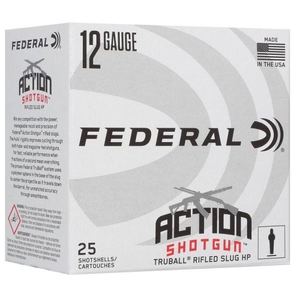 https3A2F2Fmedia.chattanoogashooting.com2Fimages2Fproduct2FFAAS12HLRS2FFAAS12HLRS1.jpg Federal Action Shotgun Truball Slug Shotshells 12ga 2-3/4" 438gr 1300 fps Slug 25/ct