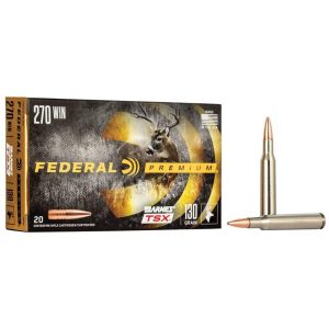 https3A2F2Fmedia.chattanoogashooting.com2Fimages2Fproduct2FFAP270L2FFAP270L-1.jpg Federal Premium Triple-Shock X Rifle Ammunition .270 Win 130 gr HP 3060 fps - 20/ct