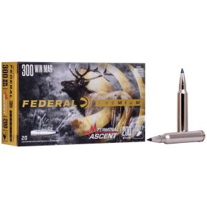https3A2F2Fmedia.chattanoogashooting.com2Fimages2Fproduct2FFAP300WTA12FFAP300WTA1-1.jpg Federal Terminal Ascent Rifle Ammunition .300 Win Mag 200 gr 2810 fps 20/ct