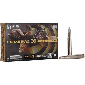 https3A2F2Fmedia.chattanoogashooting.com2Fimages2Fproduct2FFAP375T12FFAP375T1-1.jpg Federal Premium Cape-Shok Rifle Ammunition .375 H&H 300 gr TBBC 2400 fps - 20/ct