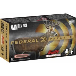 https3A2F2Fmedia.chattanoogashooting.com2Fimages2Fproduct2FFAP7RSS12FFAP7RSS1_1.jpg Federal Swift Scirocco II Rifle Ammunition 7mm Rem Mag 150 gr Poly Tip 3050 fps 20/ct