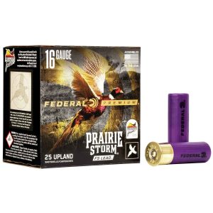 https3A2F2Fmedia.chattanoogashooting.com2Fimages2Fproduct2FFAPFX164FS62FFAPFX164FS6_1.jpg FEDERAL PREMIUM PRAIRIE STORM 16GA 2 3/4" 1-1/8OZ 6 SHOT FS LEAD AMMO 25RD