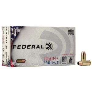 https3A2F2Fmedia.chattanoogashooting.com2Fimages2Fproduct2FFATP40VHP12FFATP40VHP1_1.jpg Federal Train+Protect Handgun Ammunition .40 S&W 180gr VHP 50/ct