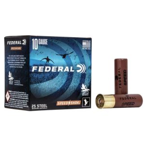 https3A2F2Fmedia.chattanoogashooting.com2Fimages2Fproduct2FFAWF10722FFAWF1072.jpg FEDERAL SPEED-SHOK HIGH VELOCITY STEEL 10GA 3-1/2" 1-1/2OZ 2 AMMO 25RD