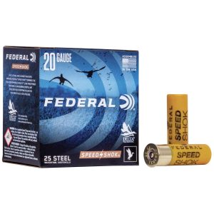 https3A2F2Fmedia.chattanoogashooting.com2Fimages2Fproduct2FFAWF20862FFAWF2086_1.jpg Federal Speed-Shok Waterfowl Steel - 20ga 2-3/4" 3/4oz #6-Shot 25/ct