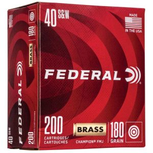 https3A2F2Fmedia.chattanoogashooting.com2Fimages2Fproduct2FFAWM522322FFAWM52232-1.jpg Federal Champion Training Handgn Ammunition .40 S&W 115gr FMJ 1000 fps 200/ct