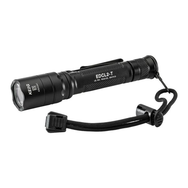 https3A2F2Fmedia.chattanoogashooting.com2Fimages2Fproduct2FFHEDCL2T2FFHEDCL2T_1.jpg Surefire EDCL2-T Dual Output Everyday Carry Flashlight 1200 Lumens Black