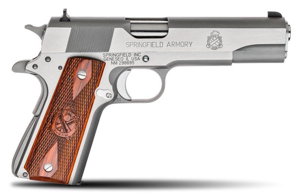 https3A2F2Fmedia.chattanoogashooting.com2Fimages2Fproduct2FFKPB9151LCA2FFKPB9151LCA.jpg Springfield Mil Spec 1911 Handgun .45 Auto 7rd Magazine(2) 5" Barrel Stainless Steel CA Compliant