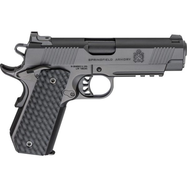 https3A2F2Fmedia.chattanoogashooting.com2Fimages2Fproduct2FFKPC9124LRCC2FFKPC9124LRCC-1.jpg Springfield Armory 1911 TRP Handgun .45 ACP 7rd Magazines (2) 4.25" Barrel Black with Light Rail