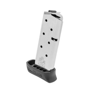 https3A2F2Fmedia.chattanoogashooting.com2Fimages2Fproduct2FFKPG68072FFKPG6807.jpg Springfield 911 Stainless Steel Magazine with Pinky Extension .380 ACP 7/rd