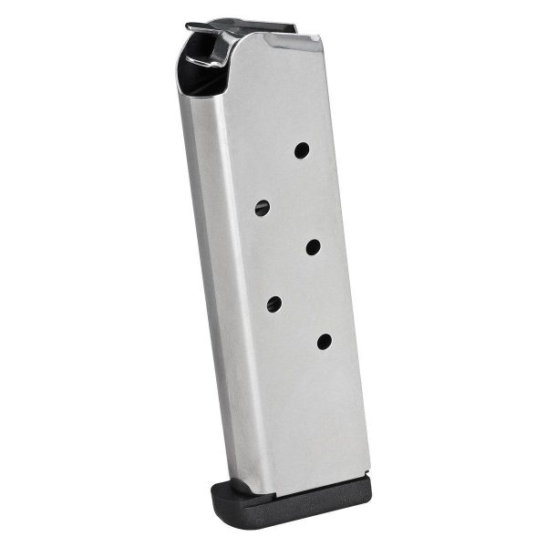 https3A2F2Fmedia.chattanoogashooting.com2Fimages2Fproduct2FFKPI60852FFKPI6085.jpg Springfield 1911 Stainless Steel EMP Magazine with Slam Pad .45 ACP 7/rd