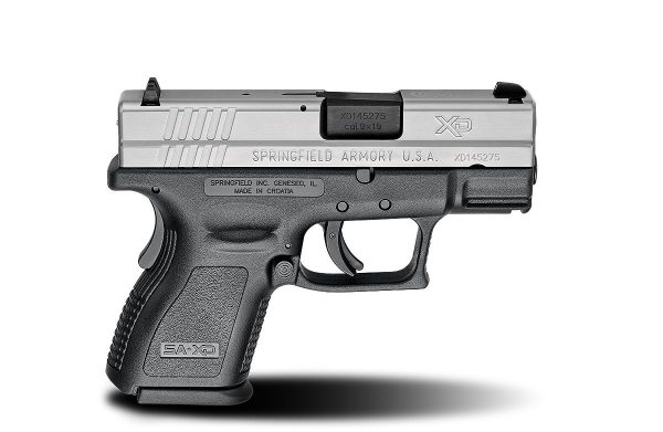 https3A2F2Fmedia.chattanoogashooting.com2Fimages2Fproduct2FFKXD98212FFKXD9821-1.jpg Springfield Armory XD 3" Sub-Compact Handgun 9mm Luger 10rd Magazine 3" Barrel Stainless Low Capacity
