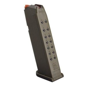https3A2F2Fmedia.chattanoogashooting.com2Fimages2Fproduct2FGL473532FGL47353.jpg Glock Handgun Magazine G17 Gen5 17/rd OD Green Orange Follower Bulk