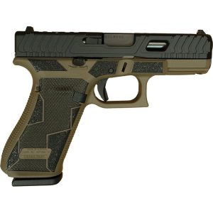 https3A2F2Fmedia.chattanoogashooting.com2Fimages2Fproduct2FGLPV4550203KVFDEC2FGLPV4550203KVFDEC14.jpg Glock V-Series Model 45 Handgun 9mm Luger 17rd Magazines (3) 3.7" Barrel Kavorka Cerakote FDE Austria
