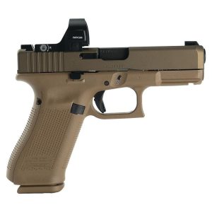 https3A2F2Fmedia.chattanoogashooting.com2Fimages2Fproduct2FGLUV1950703XVIRI2Fglock_19x_v_9mm_gns_comm_17rd_w_viridian_rfx35_green_dot_gluv1950703xviri_0003_Right.jpg Glock V-Series Model 19 Handgun 9mm Luger 15rd Magazines (3) 4.02" Barrel FDE Viridian RFX35 Green Dot US Made