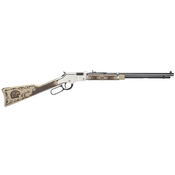 https3A2F2Fmedia.chattanoogashooting.com2Fimages2Fproduct2FHLH004AE2FHLH004AE-1.jpg Henry Golden Boy Silver American Eagle Rifle 22 S/L/LR Rifle 16rd LR/21rd S Magazine 20" Barrel Walnut