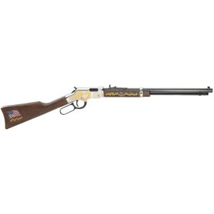 https3A2F2Fmedia.chattanoogashooting.com2Fimages2Fproduct2FHLH004MS22FHLH004MS2-1.jpg Henry Military Service Tribute 2nd Edition Rifle .22 LR 16rd Magazine 20" Barrel Walnut
