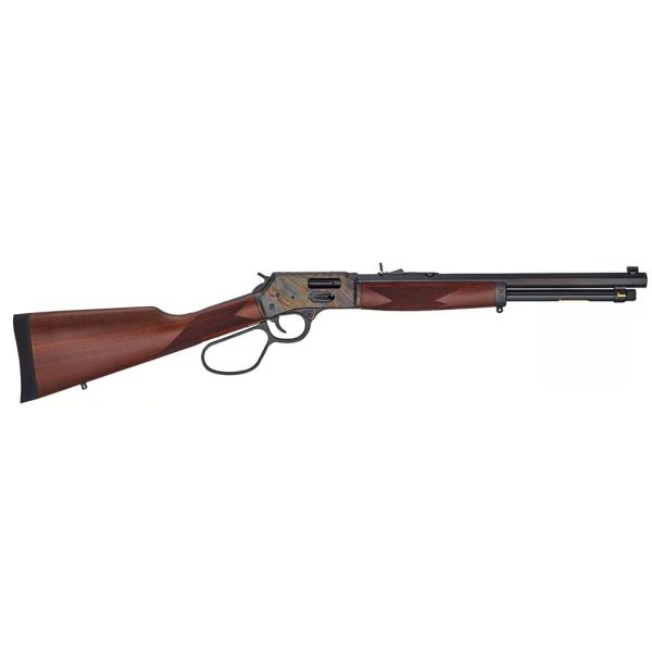 https3A2F2Fmedia.chattanoogashooting.com2Fimages2Fproduct2FHLH012GR2FHLH012GR-1.jpg Henry Big Boy Steel Carbine Side Gate .44 Mag/.44 Special Rifle 7rd Magazine 16.5" Barrel Walnut Large Loop
