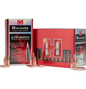 https3A2F2Fmedia.chattanoogashooting.com2Fimages2Fproduct2FHO28362FHO22799-3_1.jpg Hornady Aluminum Tip Rifle Bullets 7mm .284" 166 gr A-TIP Match 100/ct