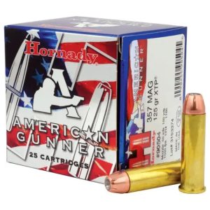https3A2F2Fmedia.chattanoogashooting.com2Fimages2Fproduct2FHO905042FHO90504-1.jpg Hornady American Gunner Handgun Ammunition .357 Mag 125 gr XTP 1275 fps 25/ct