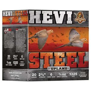 https3A2F2Fmedia.chattanoogashooting.com2Fimages2Fproduct2FHVHS620262FHVHS620261.jpg HEVI-Shot HEVI-Steel Upland Shotshell 20ga 2-3/4" 1oz 1325 fps #6 25/ct