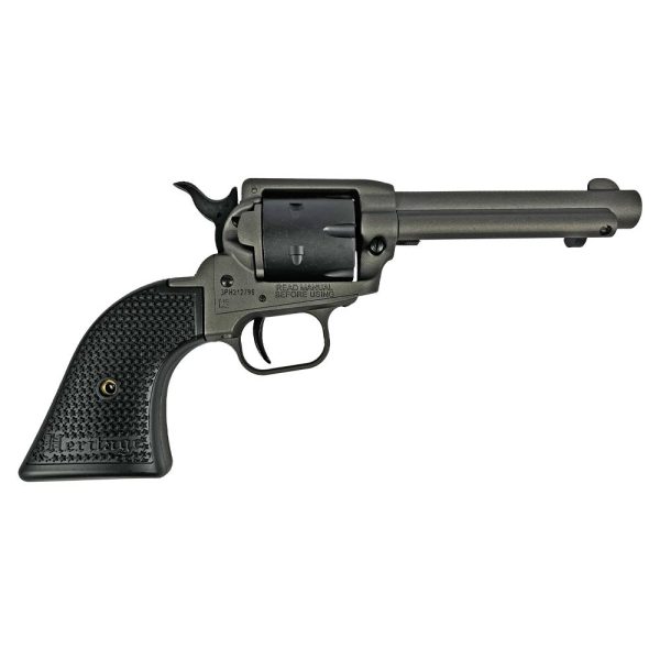 https3A2F2Fmedia.chattanoogashooting.com2Fimages2Fproduct2FHXRR22C42FHXRR22C4-1.jpg Heritage Rough Rider Tungsten Cerakote Handgun .22 LR 6rd Capacity 4.75" Barrel Polymer Black