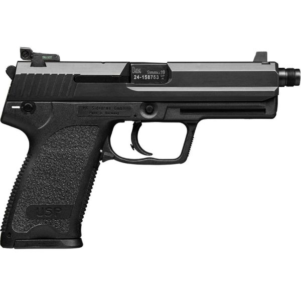https3A2F2Fmedia.chattanoogashooting.com2Fimages2Fproduct2FHZ810003492FHZ810003472.jpg H&K USP9 Tactical Handgun 9mm Luger 10rd Magazines(2) 4.86" Threaded Barrel V1 DA/SA Decocking Lever