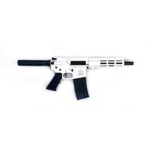 https3A2F2Fmedia.chattanoogashooting.com2Fimages2Fproduct2FIQGL15223PWHT2FIQGL15223PWHT.jpg Great Lakes AR-15 Pistol .223 Wylde 30rd Magazine 7.5" Nitride Barrel White Finish