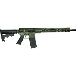 https3A2F2Fmedia.chattanoogashooting.com2Fimages2Fproduct2FIQGL15LGRNRIFLEBUNDLE2FIQGL15LGRNRIFLEBUNDLE-1.jpg Great Lakes AR-15 Rifle .223 Wylde 30rd Magazine 16" Barrel Lichen Green with 5 OTF 3-1/2" Blade Knives