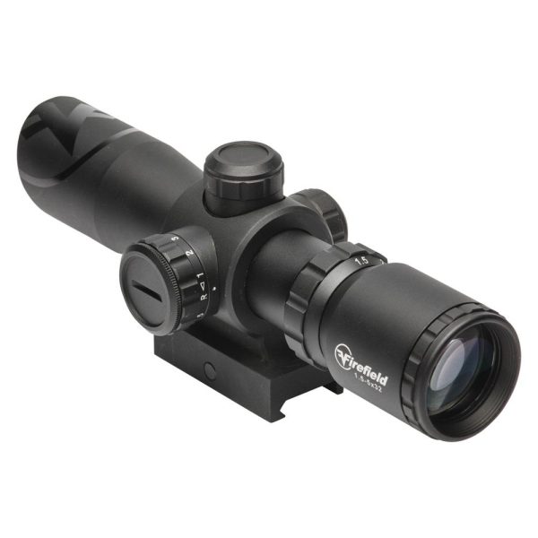 https3A2F2Fmedia.chattanoogashooting.com2Fimages2Fproduct2FISFF130612FISFF13061.jpg Firefield Barrage Rifle Scope - 1.5-5x32 Illuminated Mil Dot Reticle Black Matte