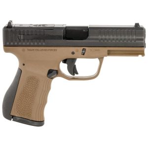 https3A2F2Fmedia.chattanoogashooting.com2Fimages2Fproduct2FJJFMKG49BB2FJJFMKG49BB.jpg FMK Mach 9 Handgun 9mm Luger 10rd Magazine(1) 4" Barrel Optic Ready Burnt Bronze Frame